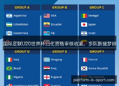 国际足联U20世界杯归化资格审核收紧，多队新援梦碎